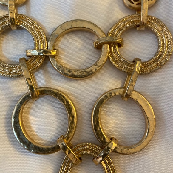 NWT Chico’s Long Matte Gold Heavyweight Necklace - Picture 6 of 9